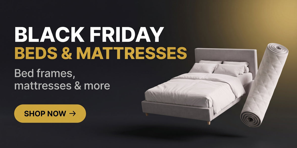 Black Friday: beds and mattresses. Bed frames, mattresses and more. Shop now