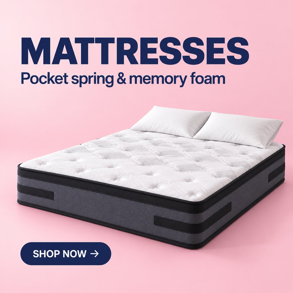 Mattresses: pocket spring and memory foam. Shop now