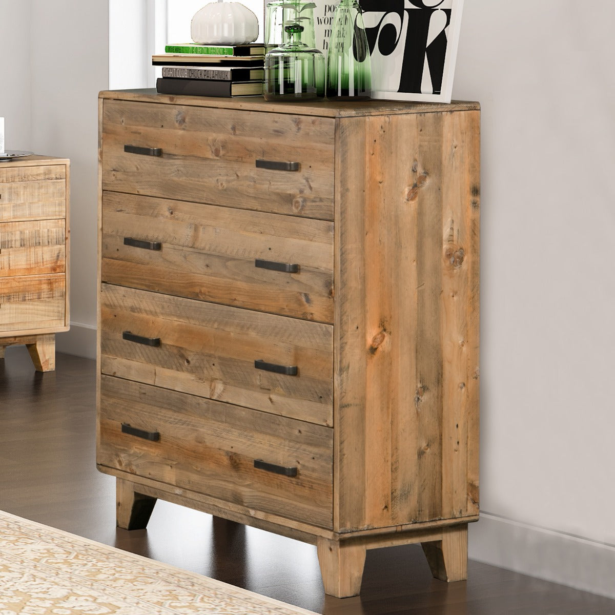 Woodstyle 4- drawer Tallboy