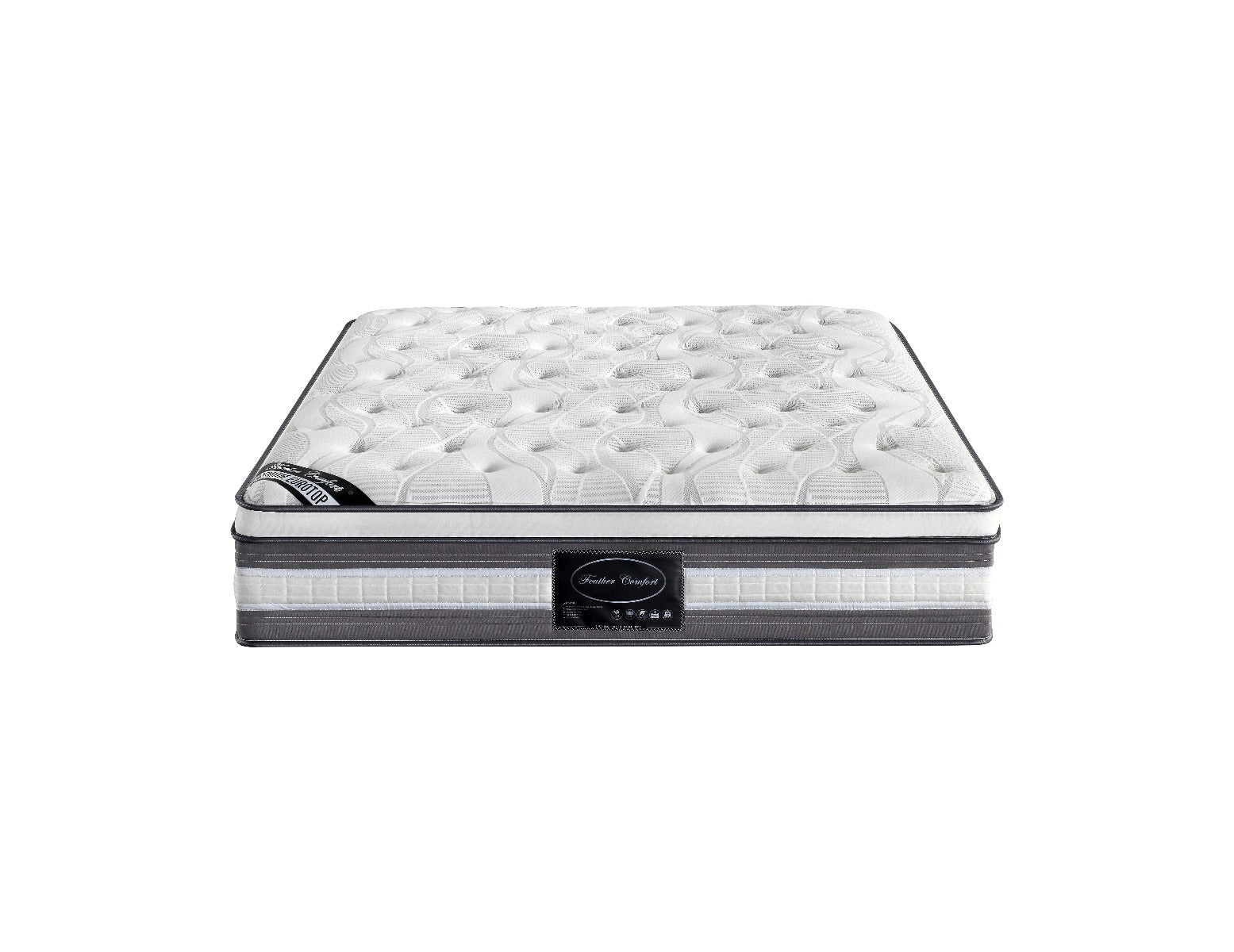 Medium Firm King Euro Top Pocket Spring Mattress 34cm