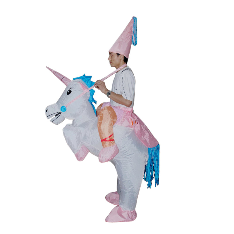 UNICORN Fancy Dress Inflatable Suit -Fan Operated Costume