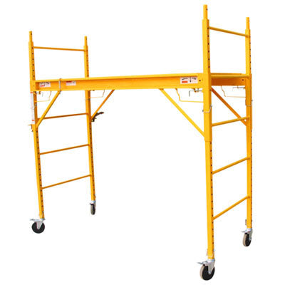 Adjustable Height Mobile Scaffold with Safety Locks - 450KG