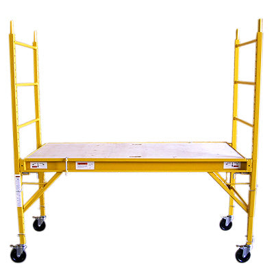 Adjustable Height Mobile Scaffold with Safety Locks - 450KG