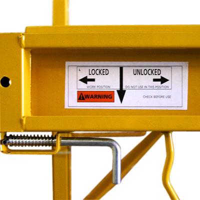 Adjustable Height Mobile Scaffold with Safety Locks - 450KG