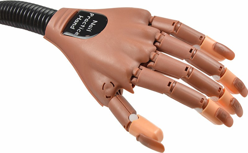 Practice Hand Model for Nail Art Training and Display Manicure with fa