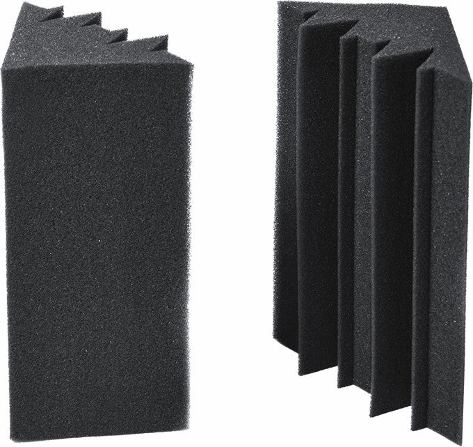 20pcs Fire-Retardant Acoustic Foam Bass Traps, Black