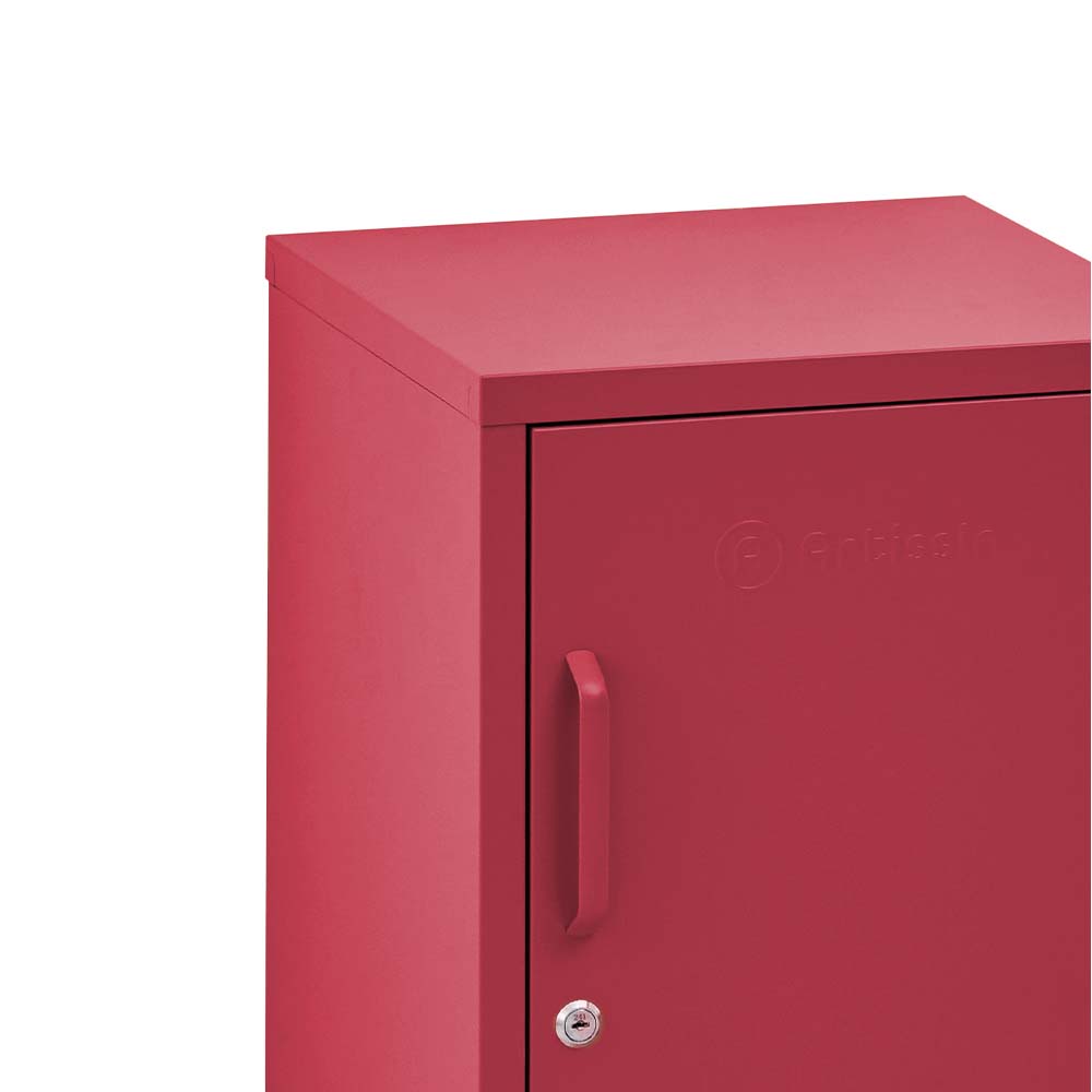 ArtissIn Bedside Table Metal Cabinet - MINI Pink