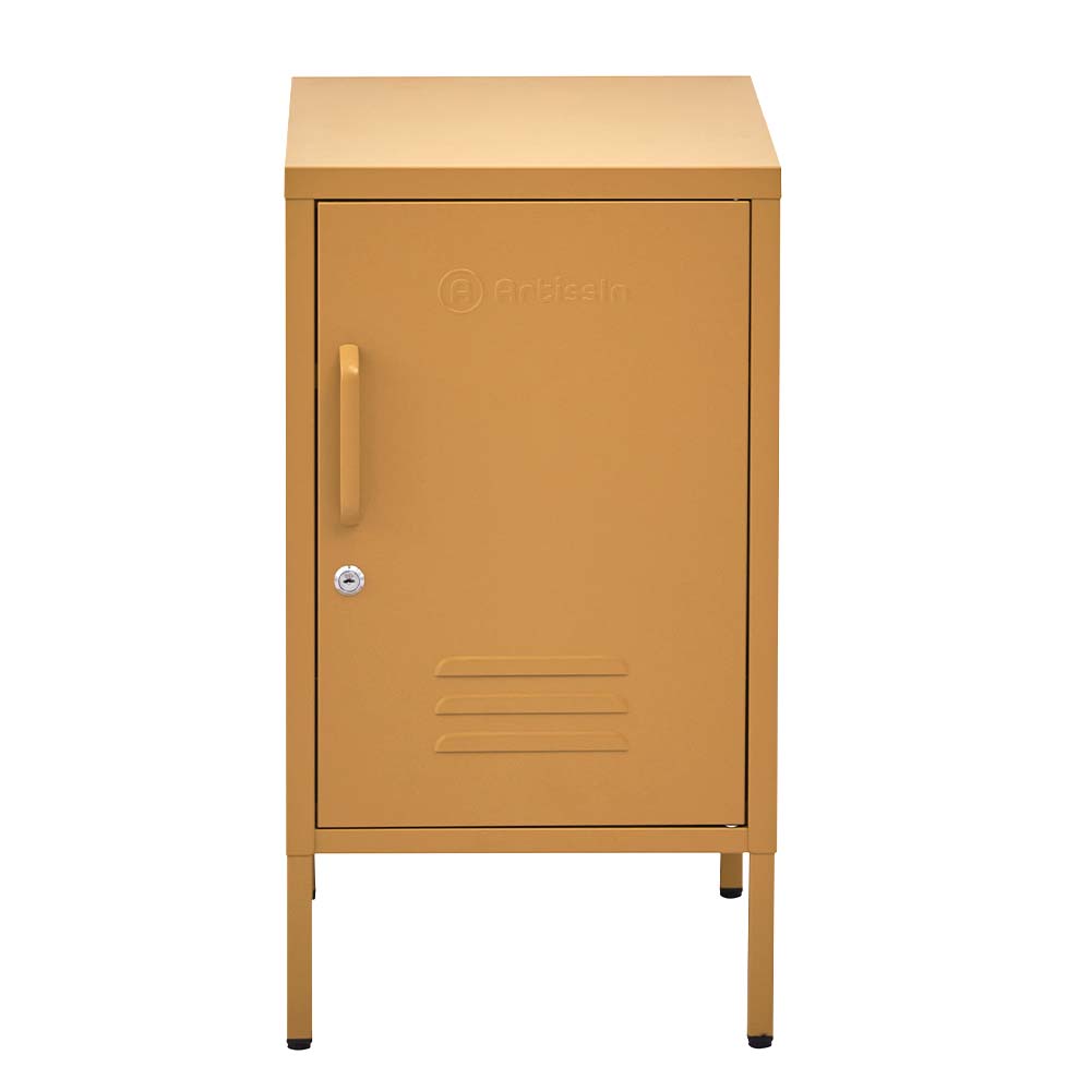 ArtissIn Bedside Table Metal Cabinet - MINI Yellow