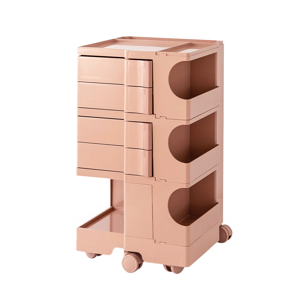ArtissIn Storage Trolley Bedide Table 5 Tier Cart Boby Replica Pink