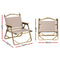 Gardeon 2PC Outdoor Camping Chairs Portable Folding Beach Chair Aluminium Furniture