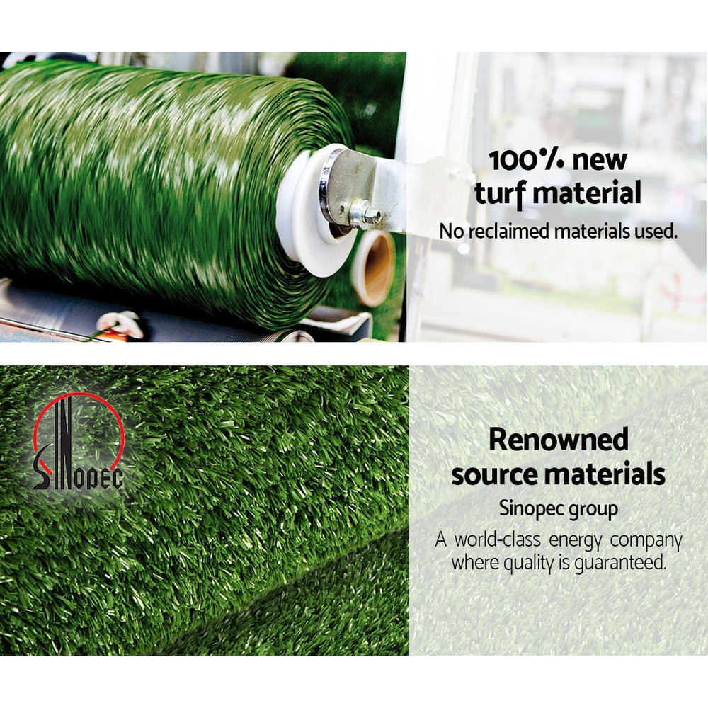 Primeturf 1x10m Artificial Grass Synthetic Fake 10SQM Turf Lawn 17mm Tape