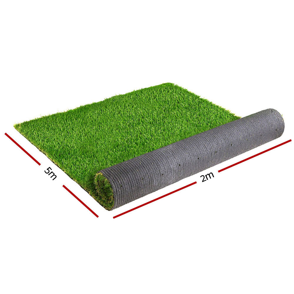 Primeturf Artificial Grass 20SQM 30mm Synthetic Fake Lawn Turf Plastic Plant 4-coloured 2mx5m