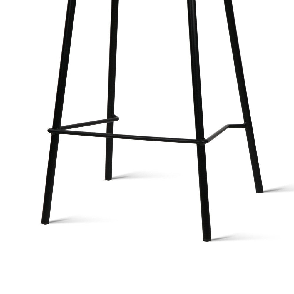 Set of 4 PP Plastic Seat Bar Stools with Metal Frame - Artiss