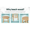 Artiss 2x Bar Stools Round Chairs Wooden Nature