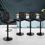 Deluxe PU Leather Swivel Bar Stools, Set of 4 - Artiss