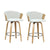 Artiss Bar Stools Kitchen Leather Barstools Swivel Counter Chairs x2