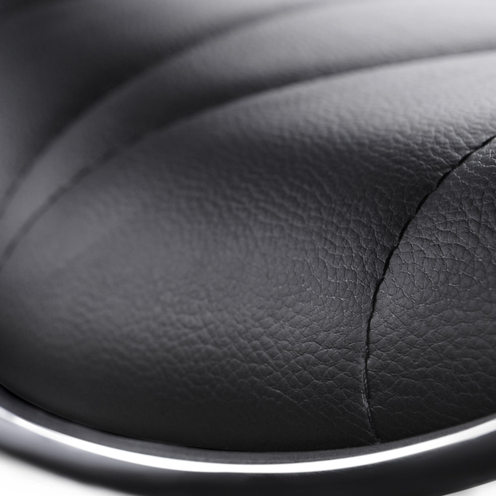 Artiss 2x Bar Stools Gas Lift Leather Seat Black