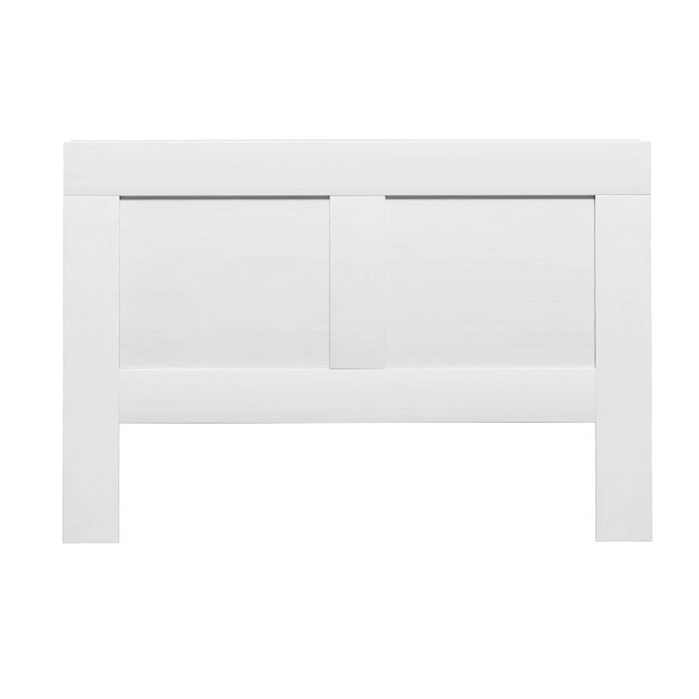 Artiss Bed Frame Double Size Bed Head with Shelves Headboard Bedhead Base White