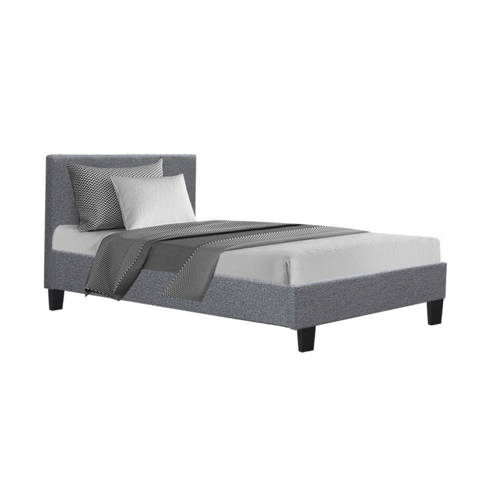 Artiss Bed Frame King Single Size Grey NEO