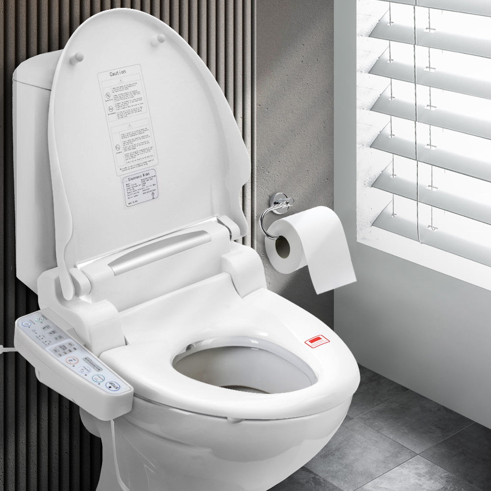 Cefito Electric Bidet Toilet Seat Cover Auto Smart Water Wash Dry Panel Control