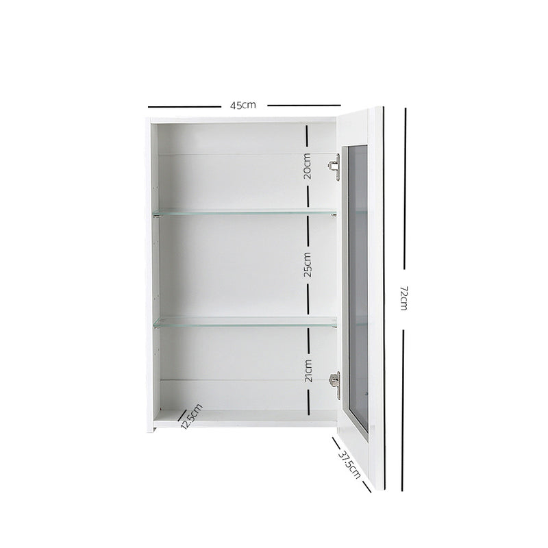 Cefito Bathroom Mirror Cabinet 450x720mm White