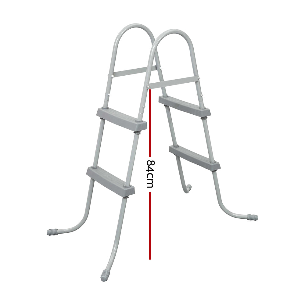 Rust-Resistant Pool Ladder 84cm 2 Step for Above Ground Bestway