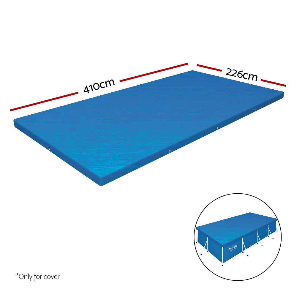 Bestway Pool Cover Fits 4.04x2.12m Above Ground Swimming Pool PE Blanket
