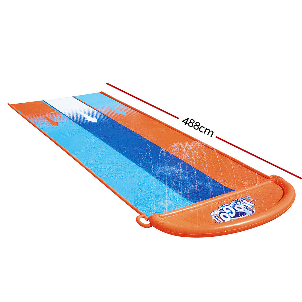 Triple Lane Kids Water Slide with Jets & Pool - Bestway