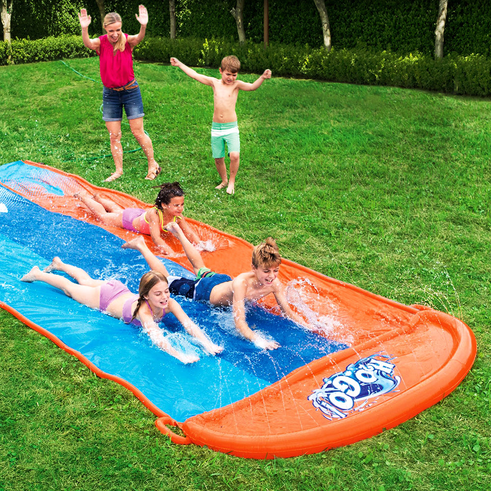 Triple Lane Kids Water Slide with Jets & Pool - Bestway