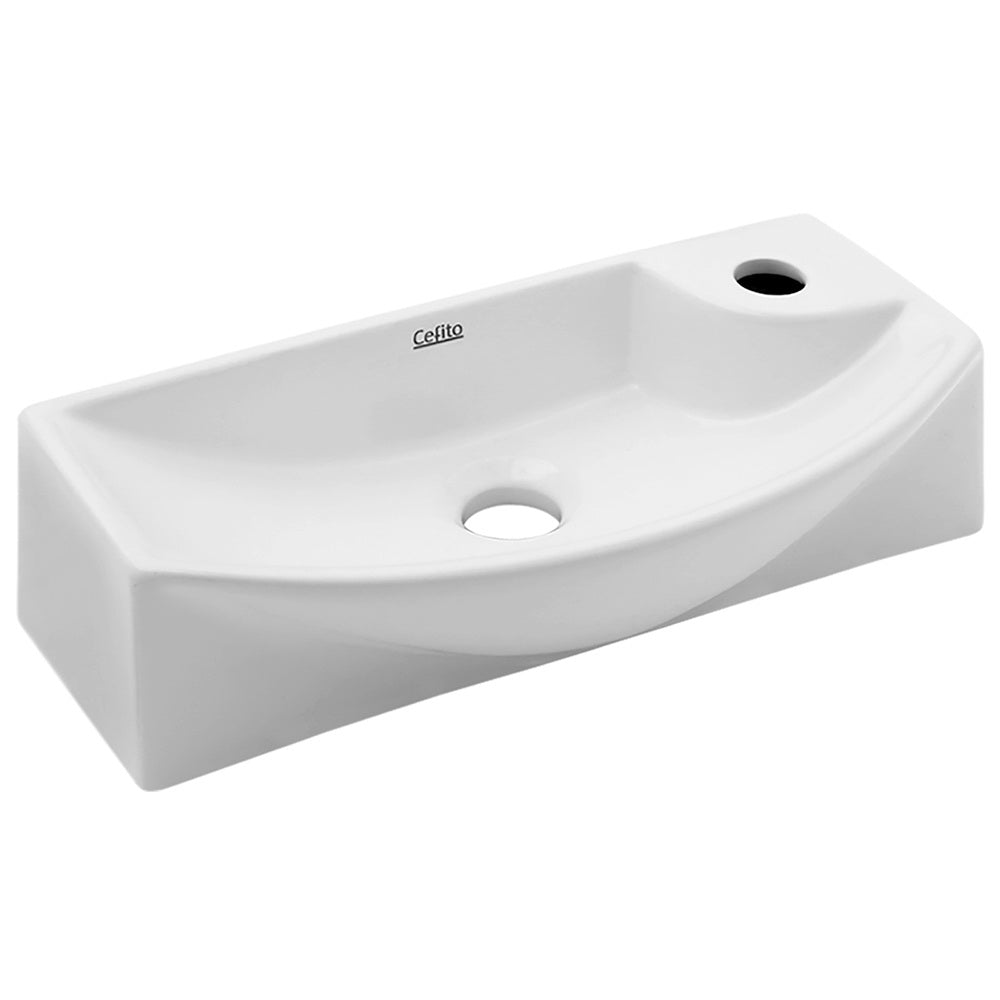 Cefito Bathroom Basin Ceramic Vanity Sink Hand Wash Bowl 45x23cm