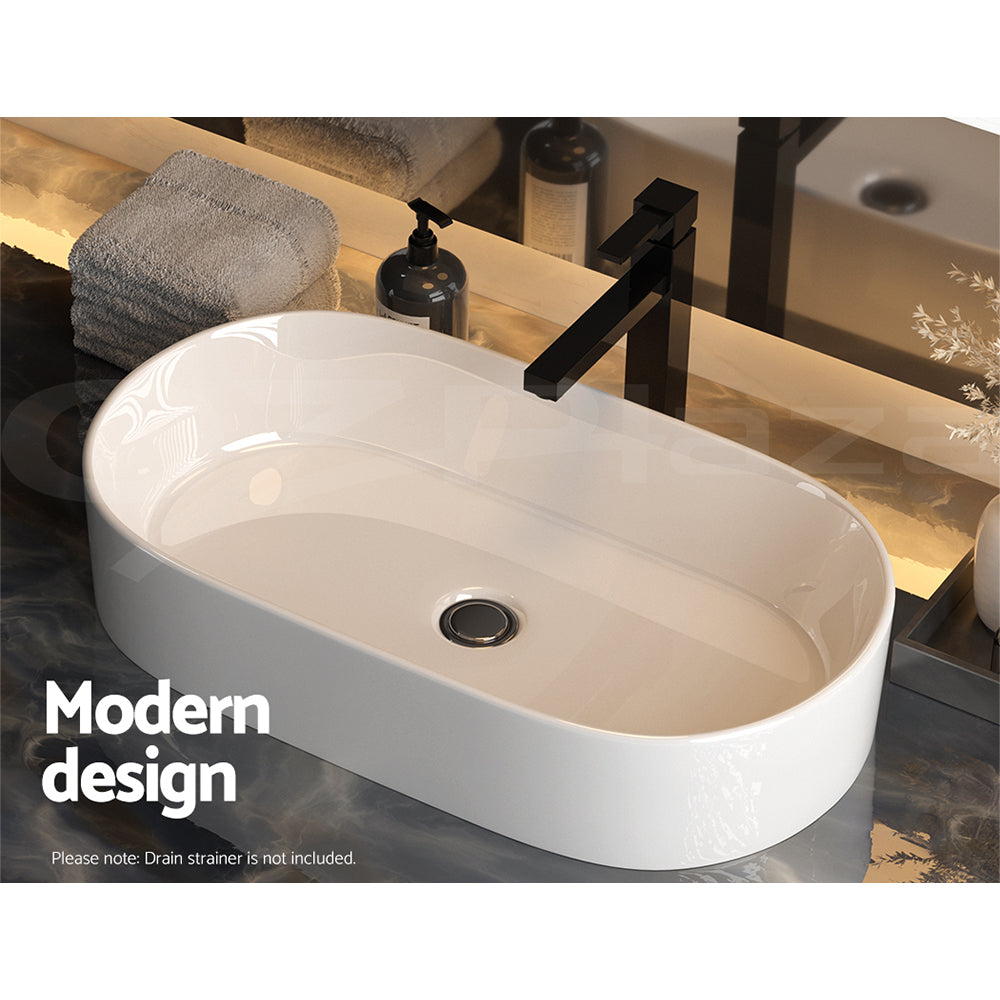 Cefito Bathroom Basin Ceramic Vanity Sink Hand Wash Bowl 53x28cm