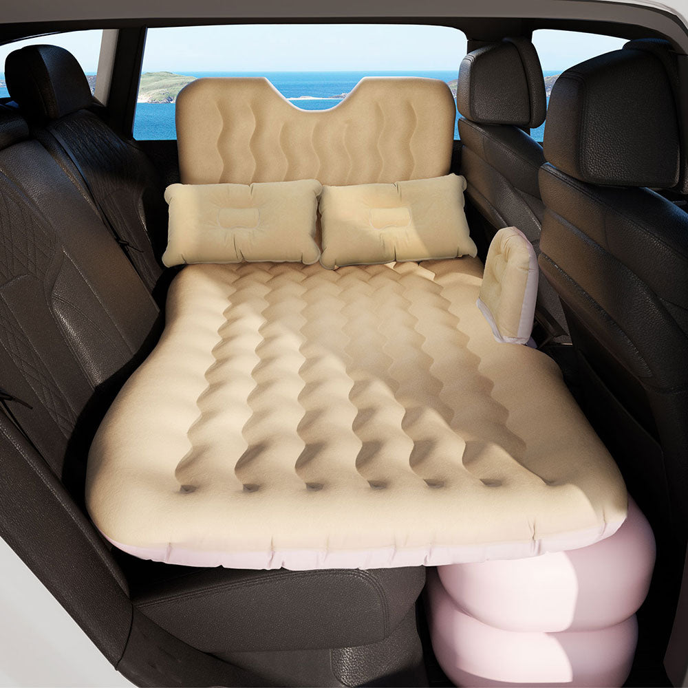 Weisshorn Car Mattress 176x80 Inflatable SUV Back Seat Camping Bed Beige