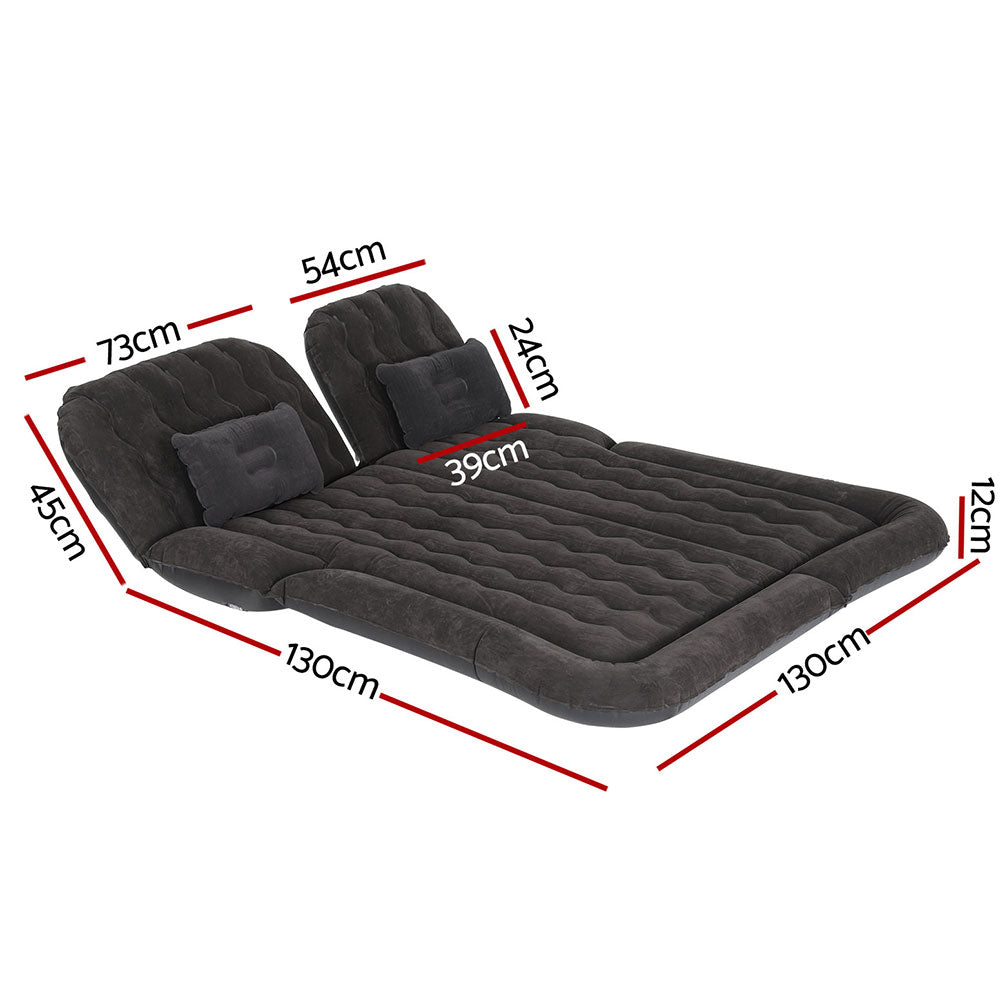 Weisshorn Car Mattress 175x130 Inflatable SUV Back Seat Camping Bed Black