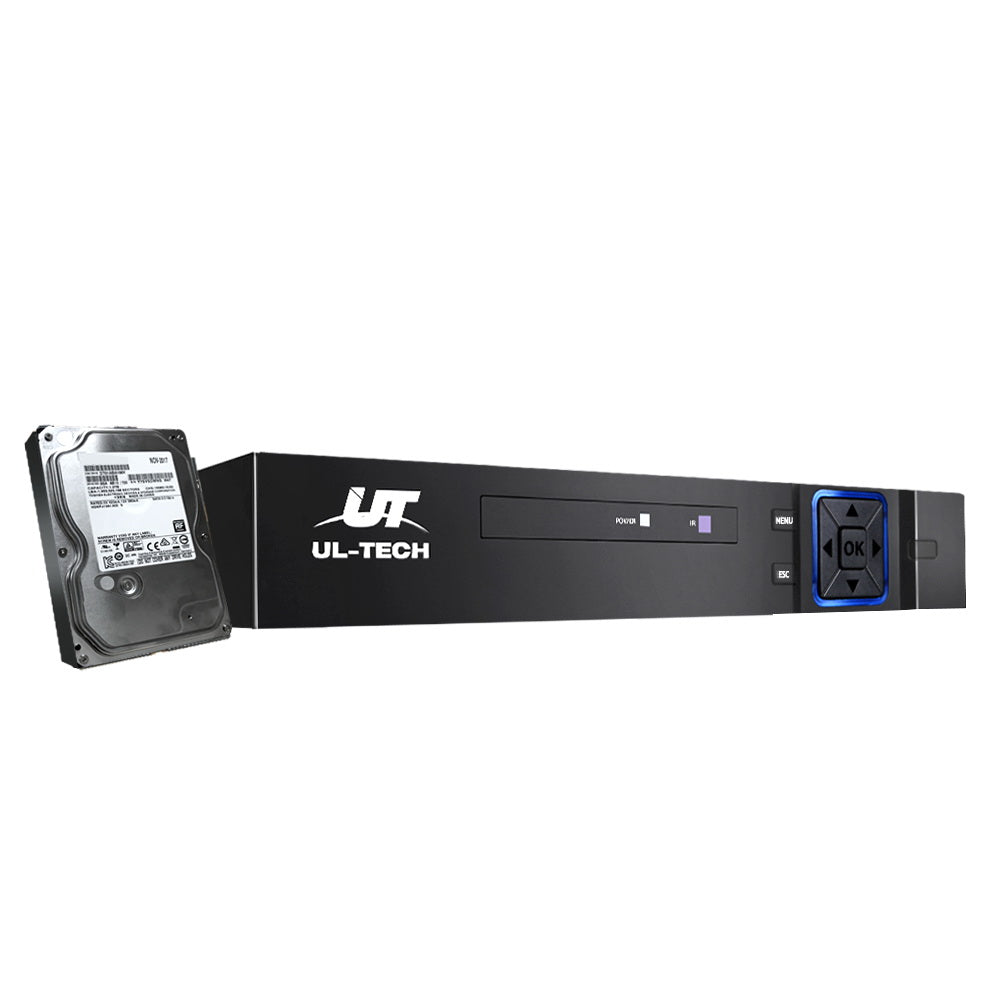 UL-tech 8CH DVR 1080P 5in1 CCTV Video Recorder 4TB Hard Drive