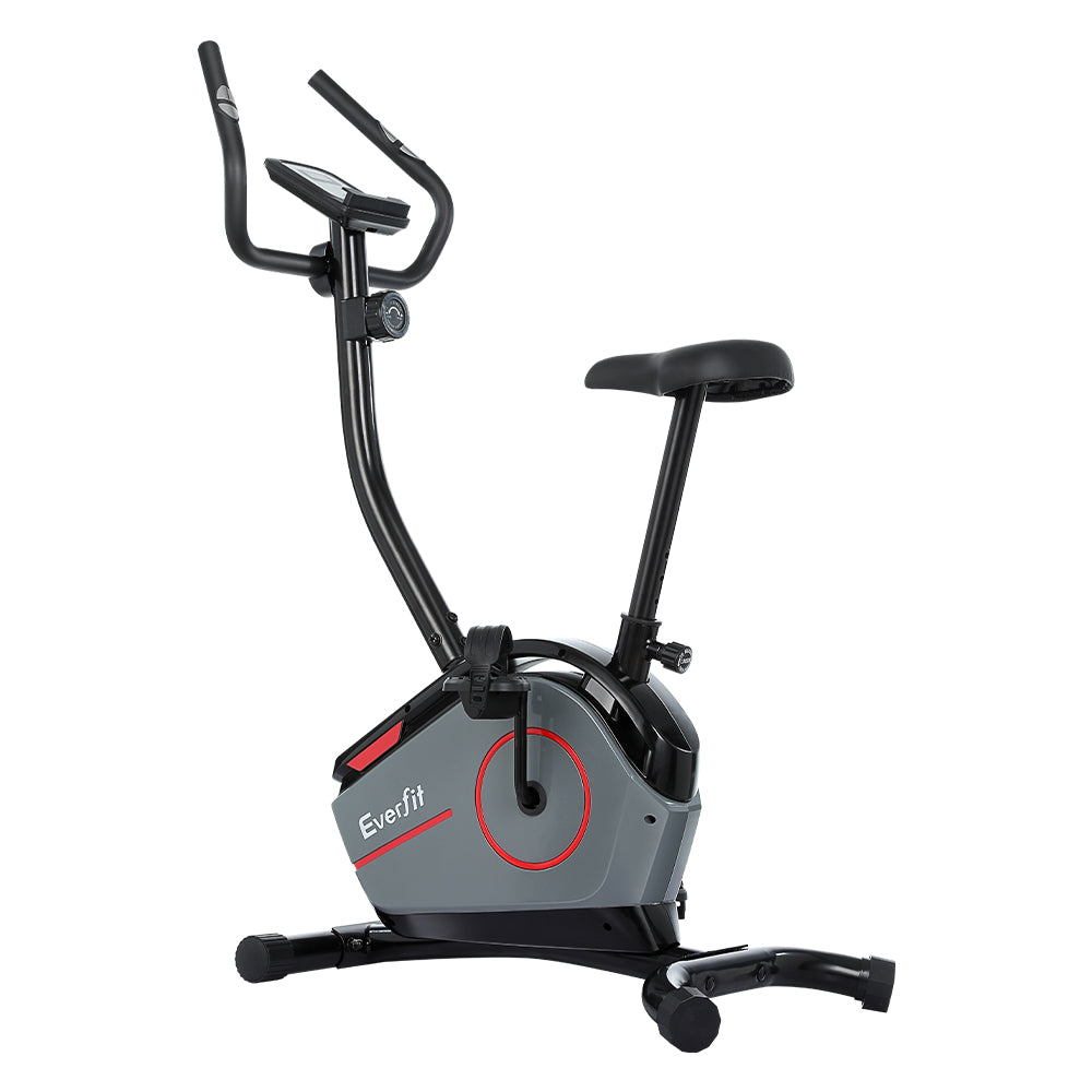 Everfit Magnetic Exercise Bike 8 Levels Upright Bike Fitness Home Gym Cardio