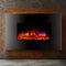 Devanti 2000W Wall Mounted Electric Fireplace Fire Log Wood Heater Realistic Flame