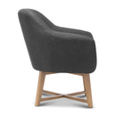 Artiss Aston Tub Accent Chair Charcoal