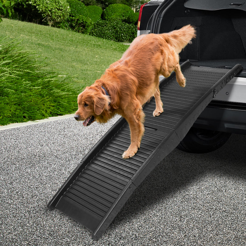 i.Pet Dog Ramp Dog Steps Pet Car Suv Travel Stair Foldable Portable Ladder Plastic