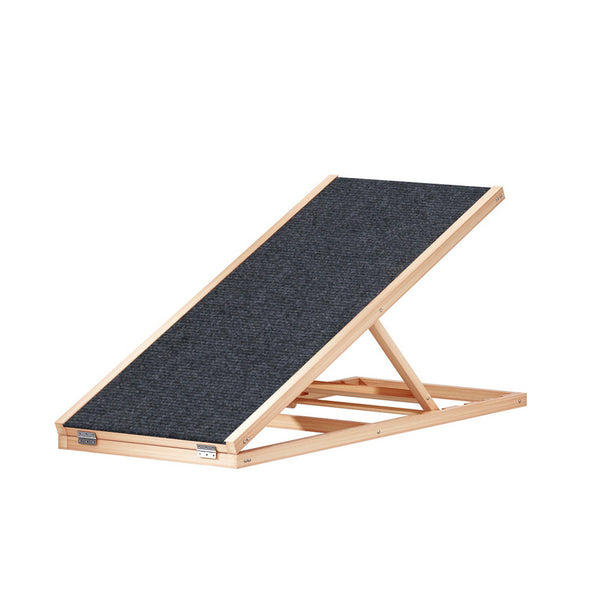 i.Pet Dog Ramp Adjustable Height Steps For Bed Sofa Car Foldable Non-slip 100cm