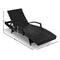 Gardeon Set of 2 Outdoor Sun Lounge Chair with Cushion - Black
