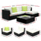 Gardeon 5PC Sofa Set with Storage Cover Outdoor Furniture Wicker