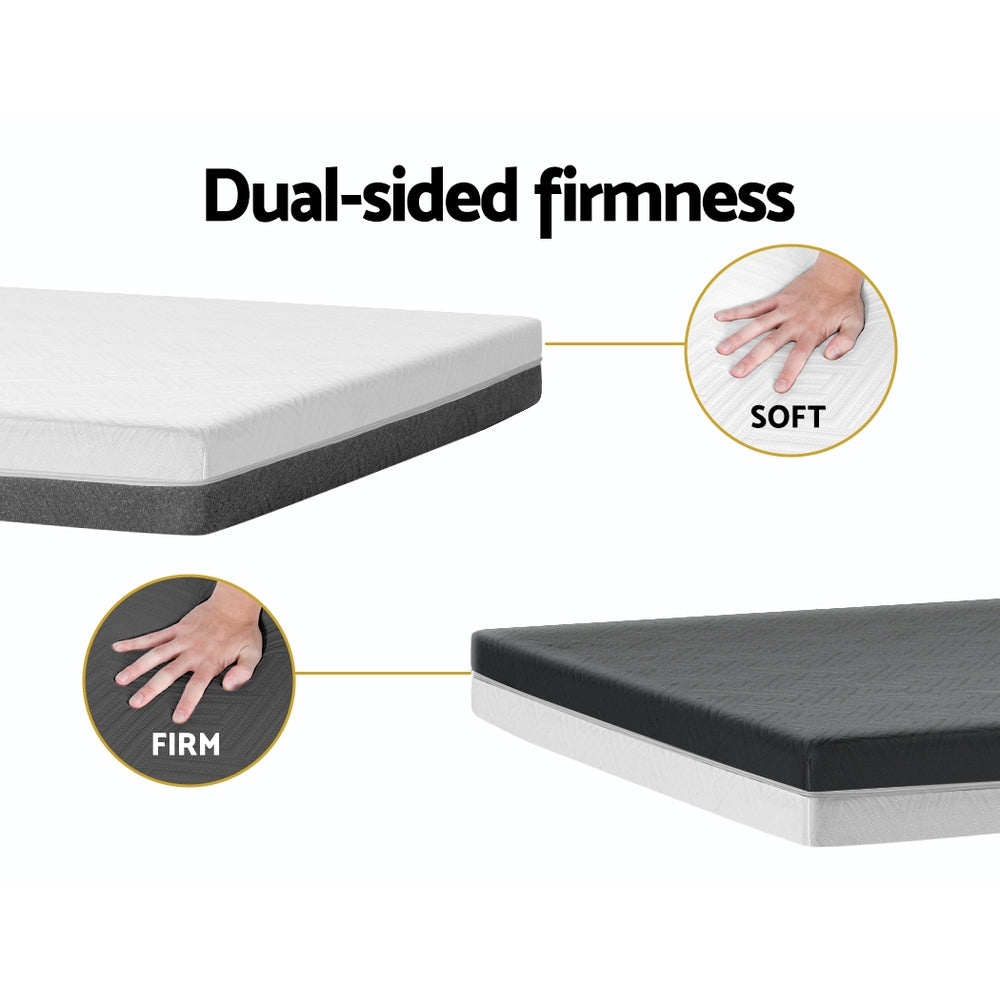 Double sided memory on sale foam mattress