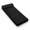 Giselle Bedding Folding Foam Mattress Portable Single Sofa Bed Mat Air Mesh Fabric Black