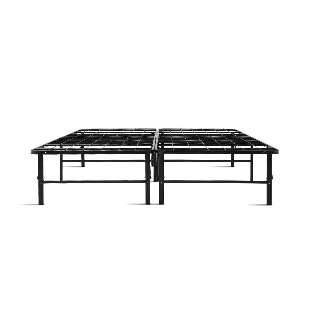 Foldable Metal Queen Bed Frame, 300kg Capacity - Artiss