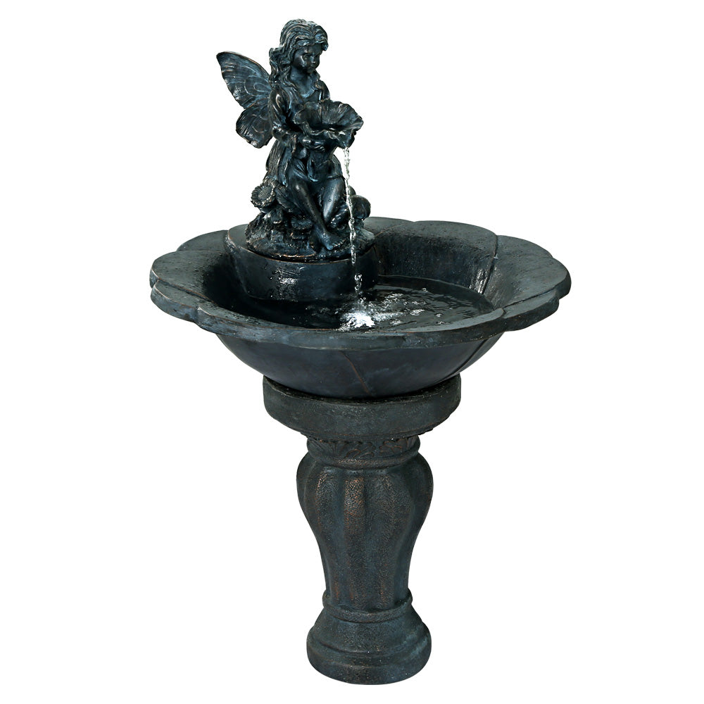 Gardeon Solar Water Feature with LED Lights Angel 94cm