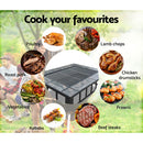 Fire Pit BBQ Grill Table Outdoor Garden Patio Camping Wood Charcoal Fireplace