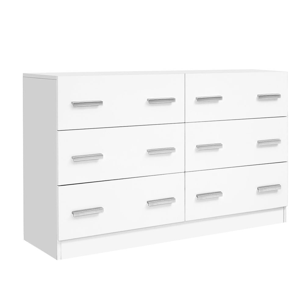 Artiss 6 Chest of Drawers - VEDA White