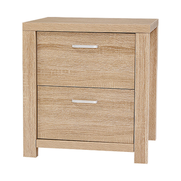 Artiss Bedside Table Lamp Side Tables Drawers Nightstand Unit Beige Wood