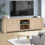 160cm Oak TV Cabinet Entertainment Unit, Dual Cabinets - Artiss