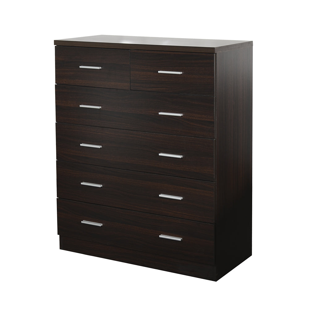 Artiss 6 Chest of Drawers - ANDES Walnut